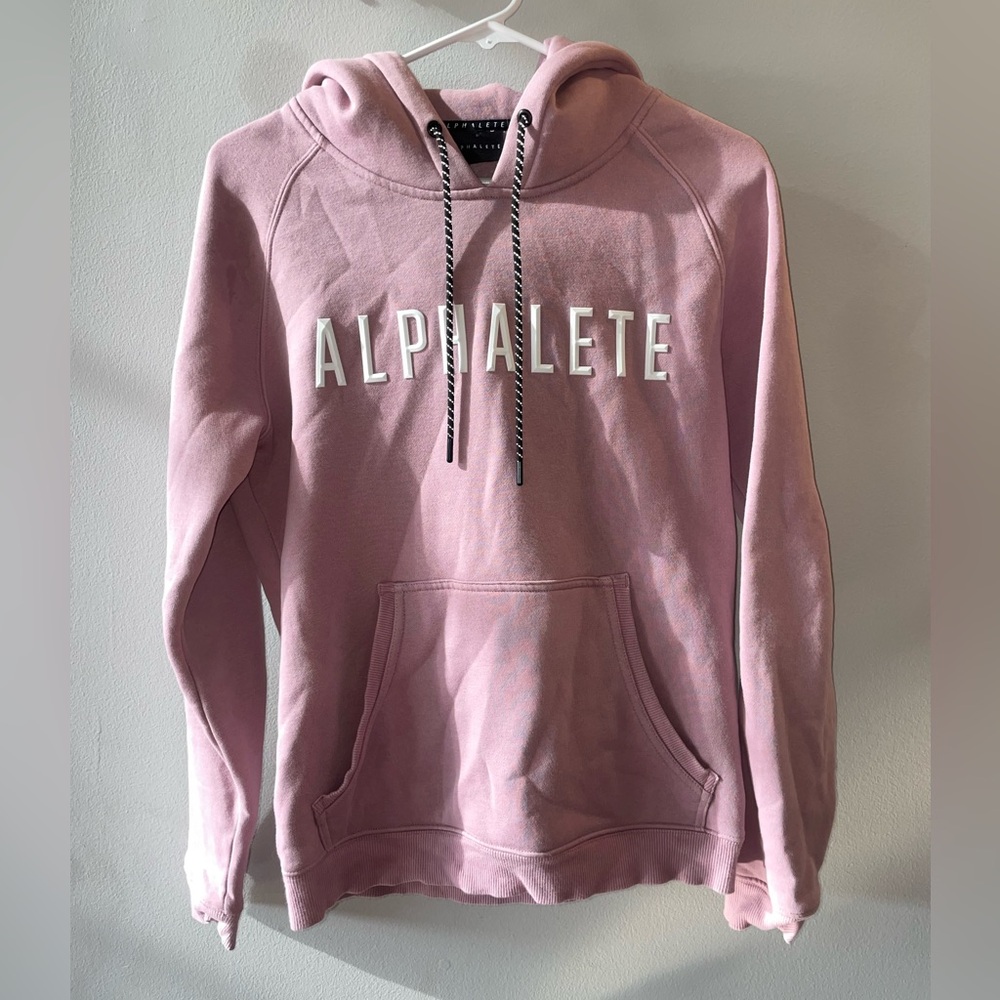 NWOT Alphalete pink hoodie small